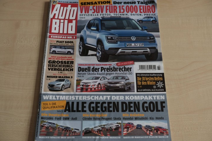 Deckblatt Auto Bild (43/2012)